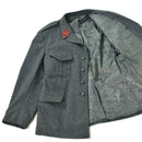 Genuine Swiss army wool jacket Switzerland military issue surplus uniform grey - GoMilitar