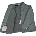 Veste de travail authentique de l'armée suisse veste militaire en jean gris vintage surplus