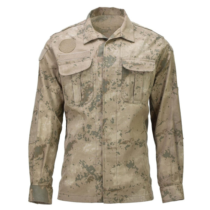 Véritable veste d'uniforme de l'armée turque, coudes renforcés RipStop, camouflage M2018 - GoMilitar