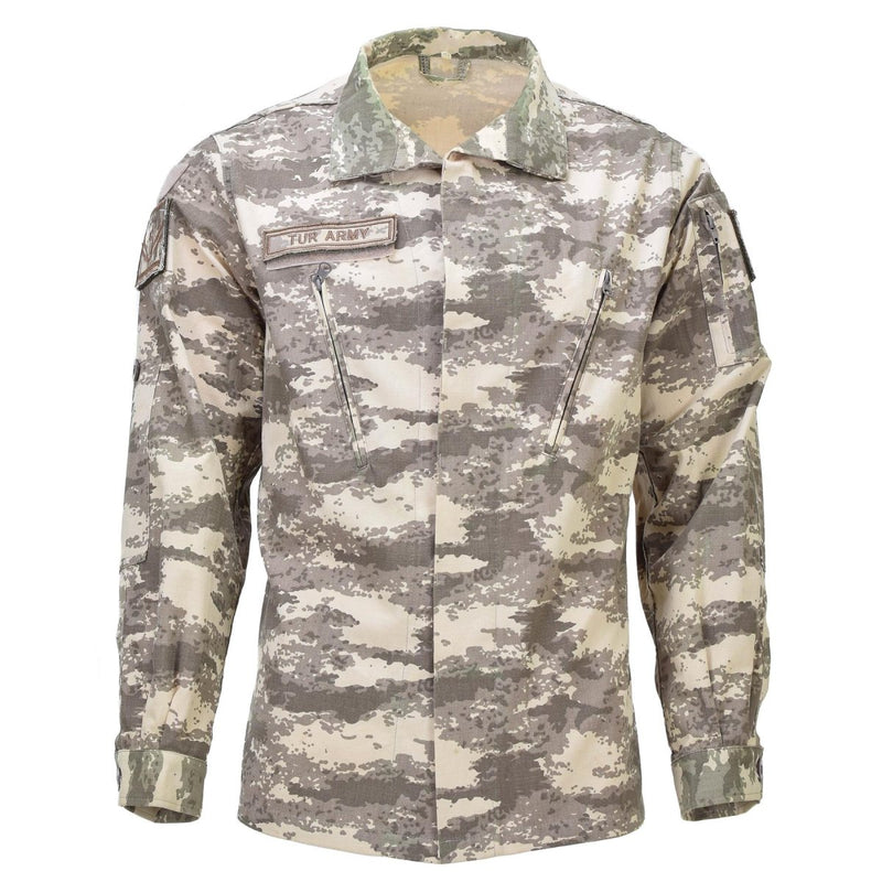 Veste d'uniforme d'origine turque authentique Ripstop Renforced Elbows M2021 CAMO