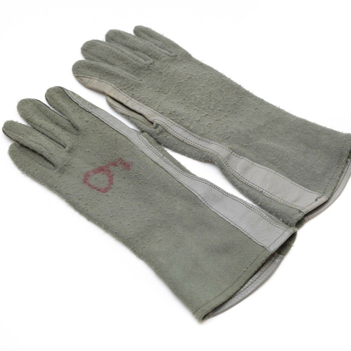 Véritables gants de combat de l'armée américaine en cuir et fibre d'aramide Nomex OD pour l'armée de l'air