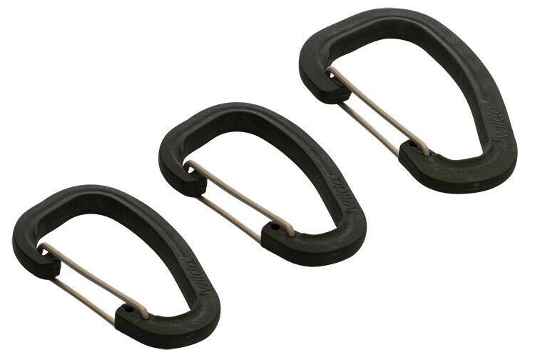 Ensemble de mousquetons Wildo authentiques OD 3 pièces Clips robustes et légers