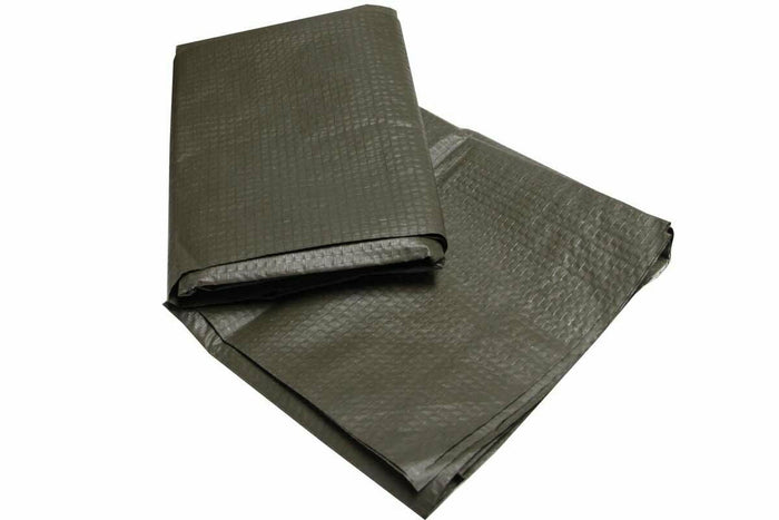 Bâche de sol imperméable de l'armée allemande, vert olive plié, pour le camping et la protection extérieure