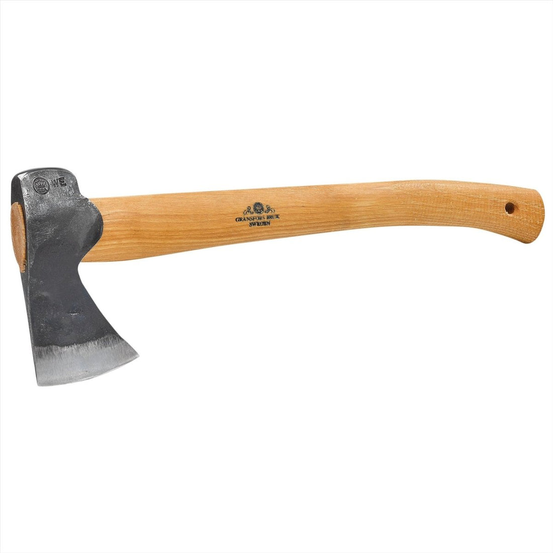 Hachette de chasseur Gransfors Bruk, manche poli, bois de chauffage forgé fin de 48 cm