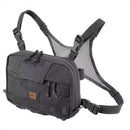 Black Helikon-Tex Numbat Small tactical chest pack organizer with 500D Cordura and MOLLE webbing straps