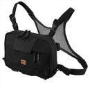 Helikon-Tex Chest Pack Numbat Small in black 500D Cordura nylon with MOLLE webbing and adjustable mesh straps
