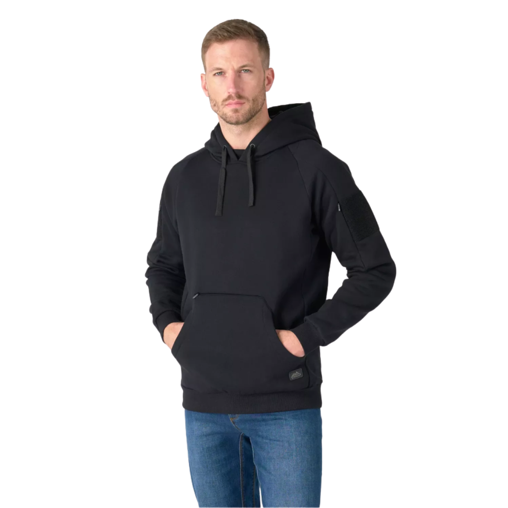 Helikon-Tex Urban Sweat à capuche Lite Kangaroo Tactique Extérieur Mélange de coton Noir