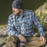 Helikon-Tex Bonnet d'hiver respirant double couche en tricot mérinos Noir