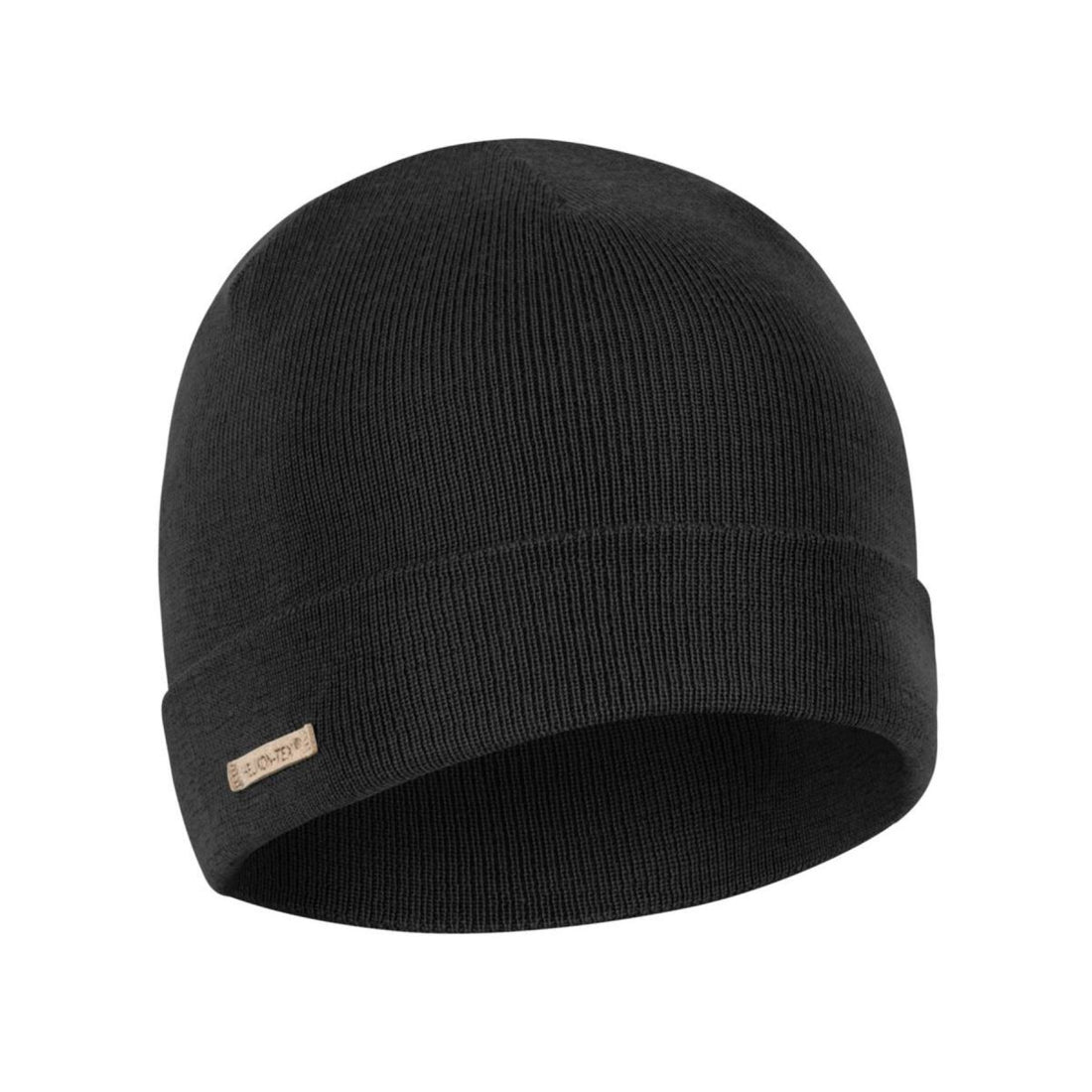 Helikon-Tex Bonnet d'hiver respirant double couche en tricot mérinos Noir