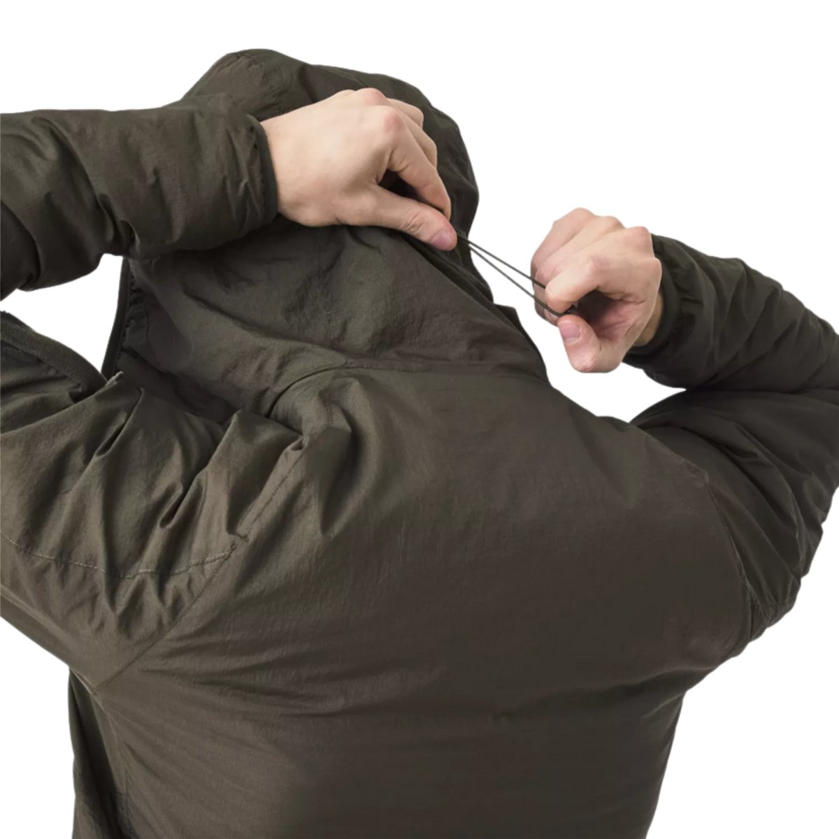 Helikon-Tex Wolfhound Veste à capuche en nylon coupe-vent isolée Woodland Camo