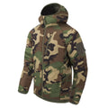 Helikon-Tex Wolfhound Veste à capuche en nylon coupe-vent isolée Woodland Camo