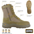 Chaussures de randonnée HI-TEC Magnum Centurion 8.0 Coyote chaussures tactiques zip latéral NEUF