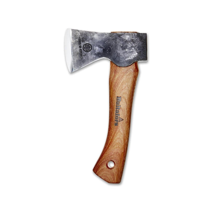 Mini hachette HULTAFORS Ågelsjön avec lame en acier au carbone et manche ergonomique en hickory pour le camping et la randonnée.