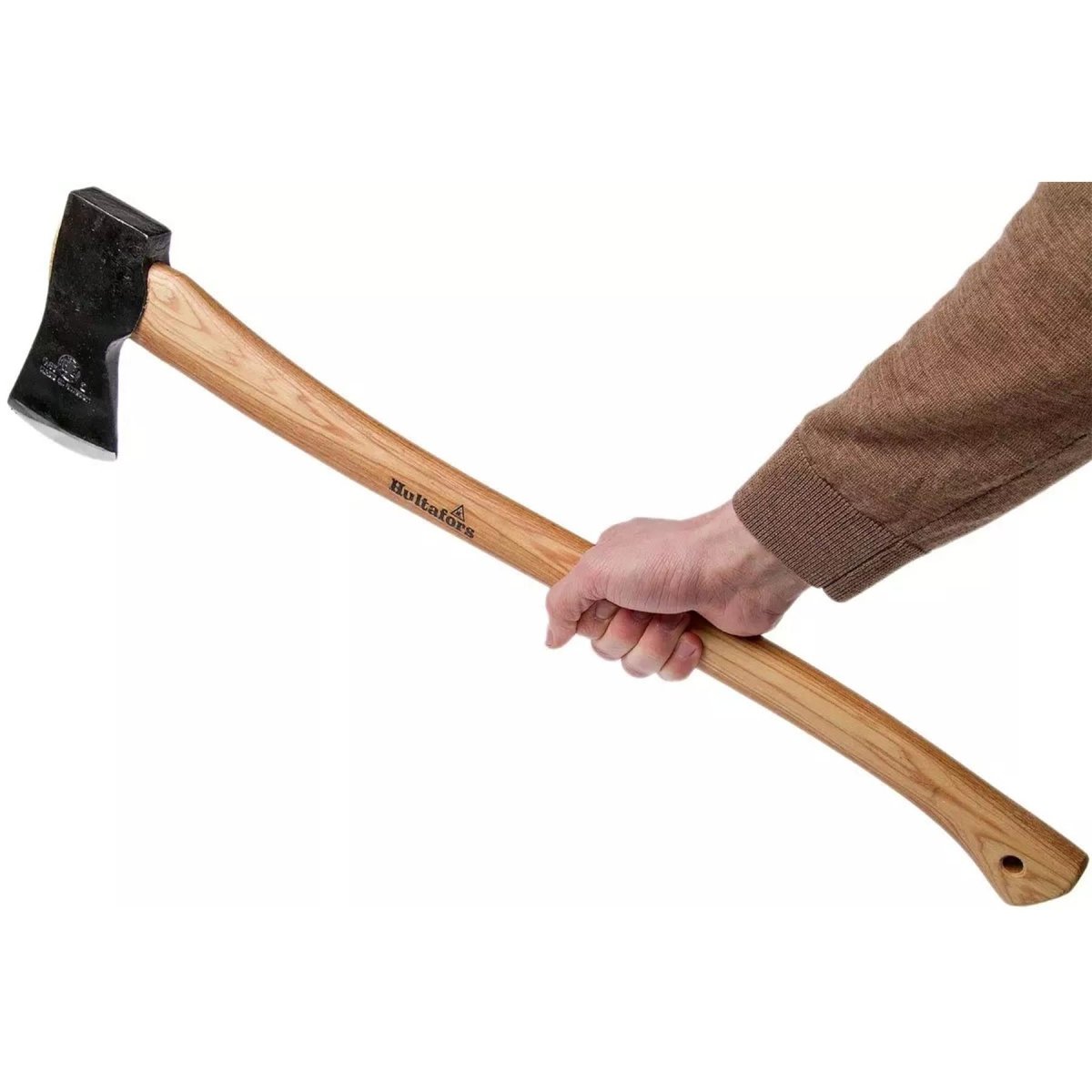 Hache d'abattage HULTAFORS Qvarfot, manche long en hickory, tête de hache aiguisée en acier au carbone