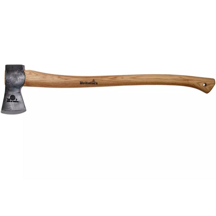 Hache d'abattage Hultafors Qvarfot avec long manche en hickory et tête affûtée en acier au carbone pour les tâches forestières