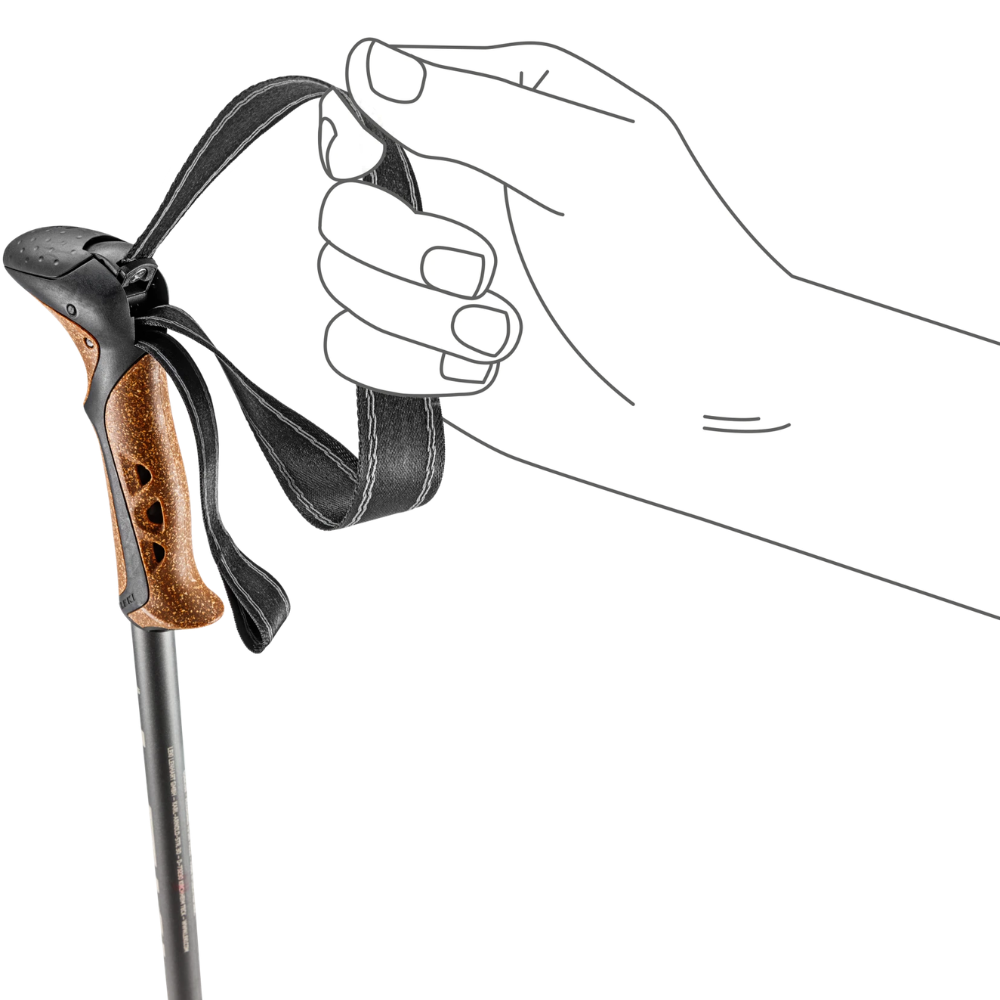 Paire de bâtons de randonnée LEKI Khumbu Lite 100-135 cm réglables et légers