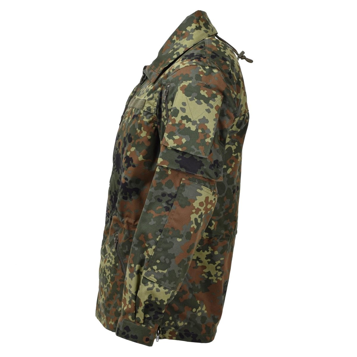 Veste de combat tactique armée Leo Kohler avec camouflage flectarn zippée et réglable