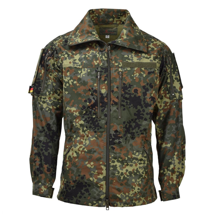 Leo Kohler armée tactique flectarn camo veste zippée combat sur le terrain réglable - GoMilitar