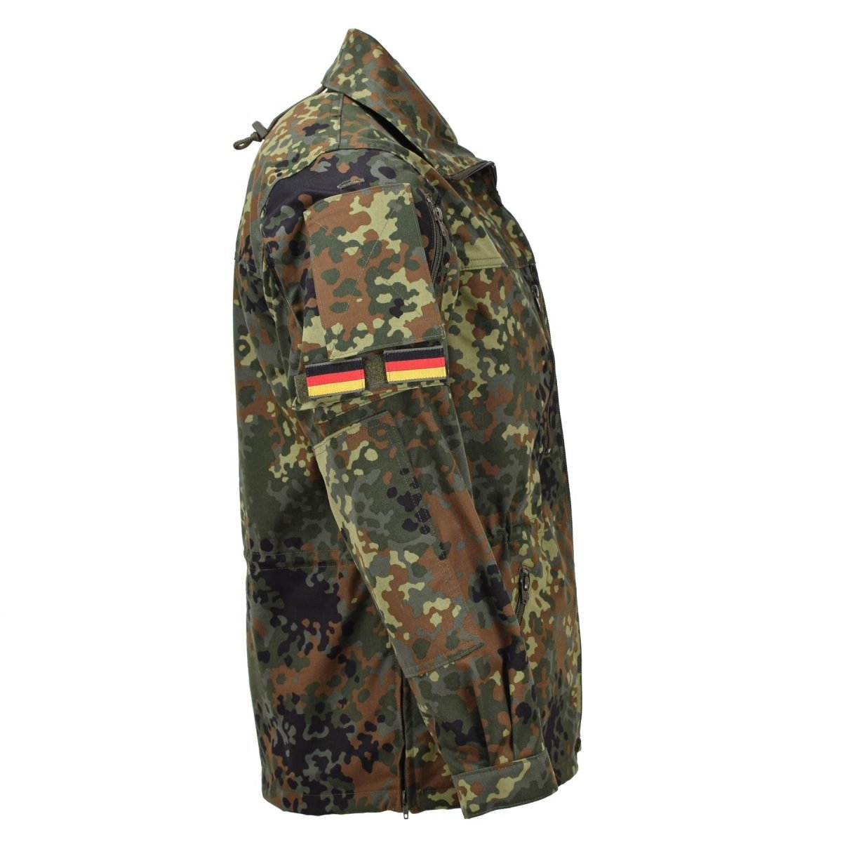 Veste de combat tactique armée Leo Kohler avec camouflage flectarn zippée et réglable