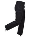 Leo Kohler Pantalon cargo tactique durable avec poches cargo pour l'extérieur Noir