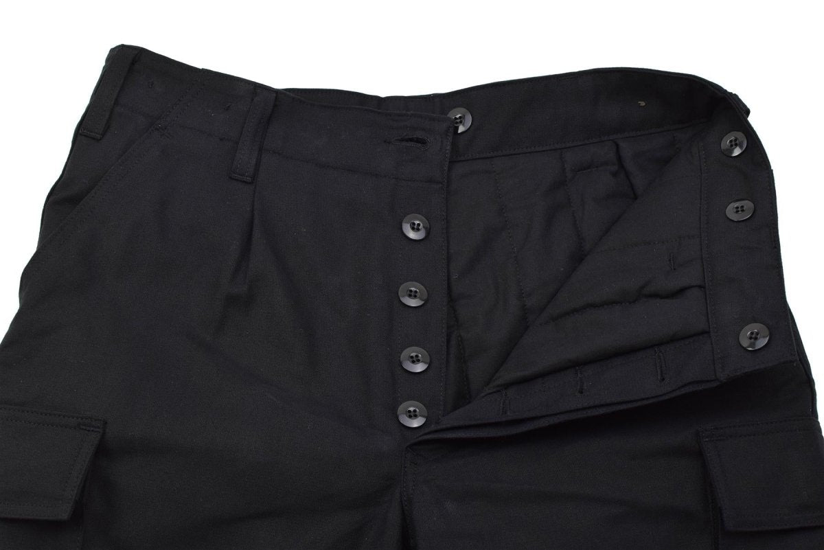 Leo Kohler Pantalon cargo tactique durable avec poches cargo pour l'extérieur Noir