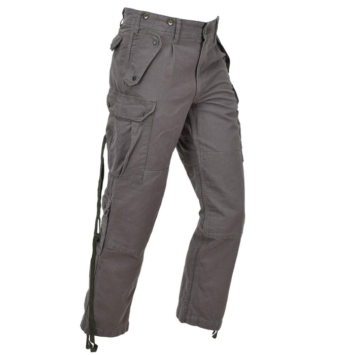 Pantalon militaire de combat Leo Kohler vert olive BDU avec plusieurs poches et taille réglable, en coton léger.