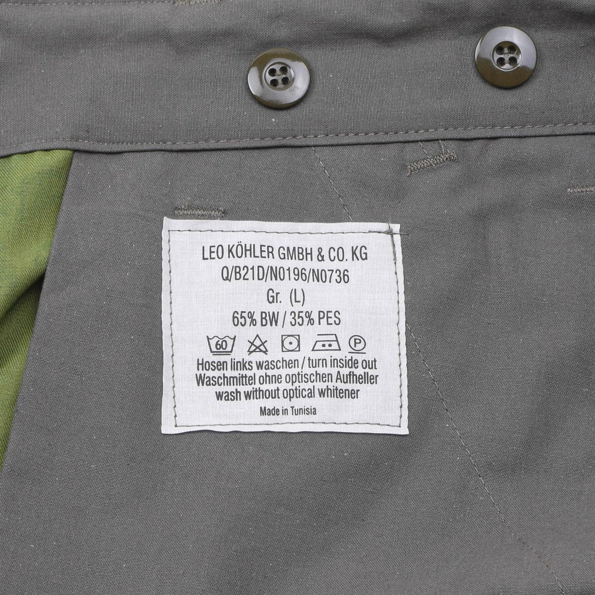 Short mi-long Leo Kohler pour personnel militaire, bermuda, camouflage flecktarn