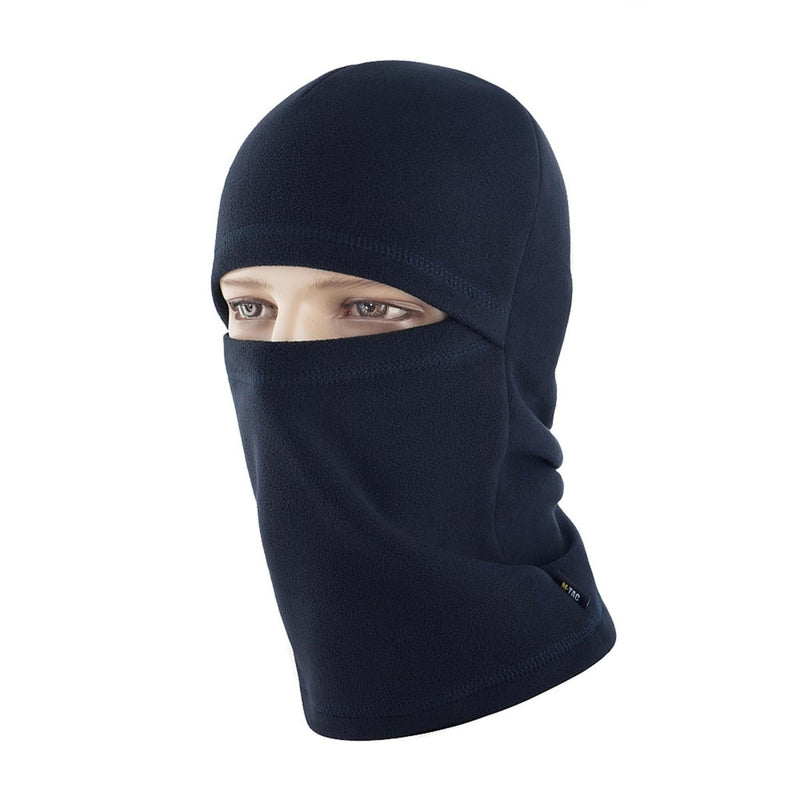 Blue M-TAC Army style lightweight fleece balaclava for warm, comfortable winter and tactical headwear.