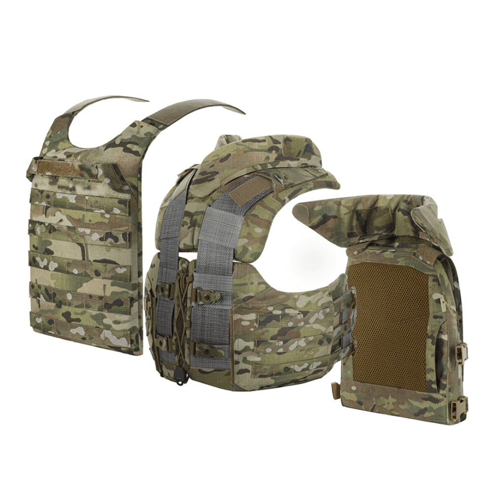 M-TAC Corset Elite porte-plaque tactique MOLLE à dégagement rapide MTP camouflage