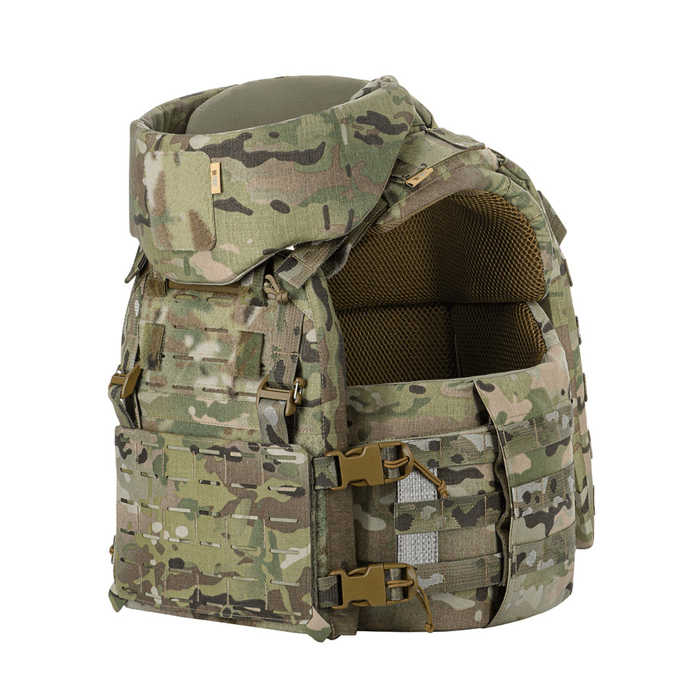 M-TAC Corset Elite porte-plaque tactique MOLLE à dégagement rapide MTP camouflage