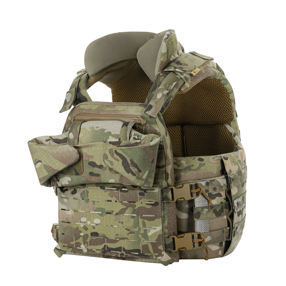 M-TAC Corset Elite porte-plaque tactique MOLLE à dégagement rapide MTP camouflage