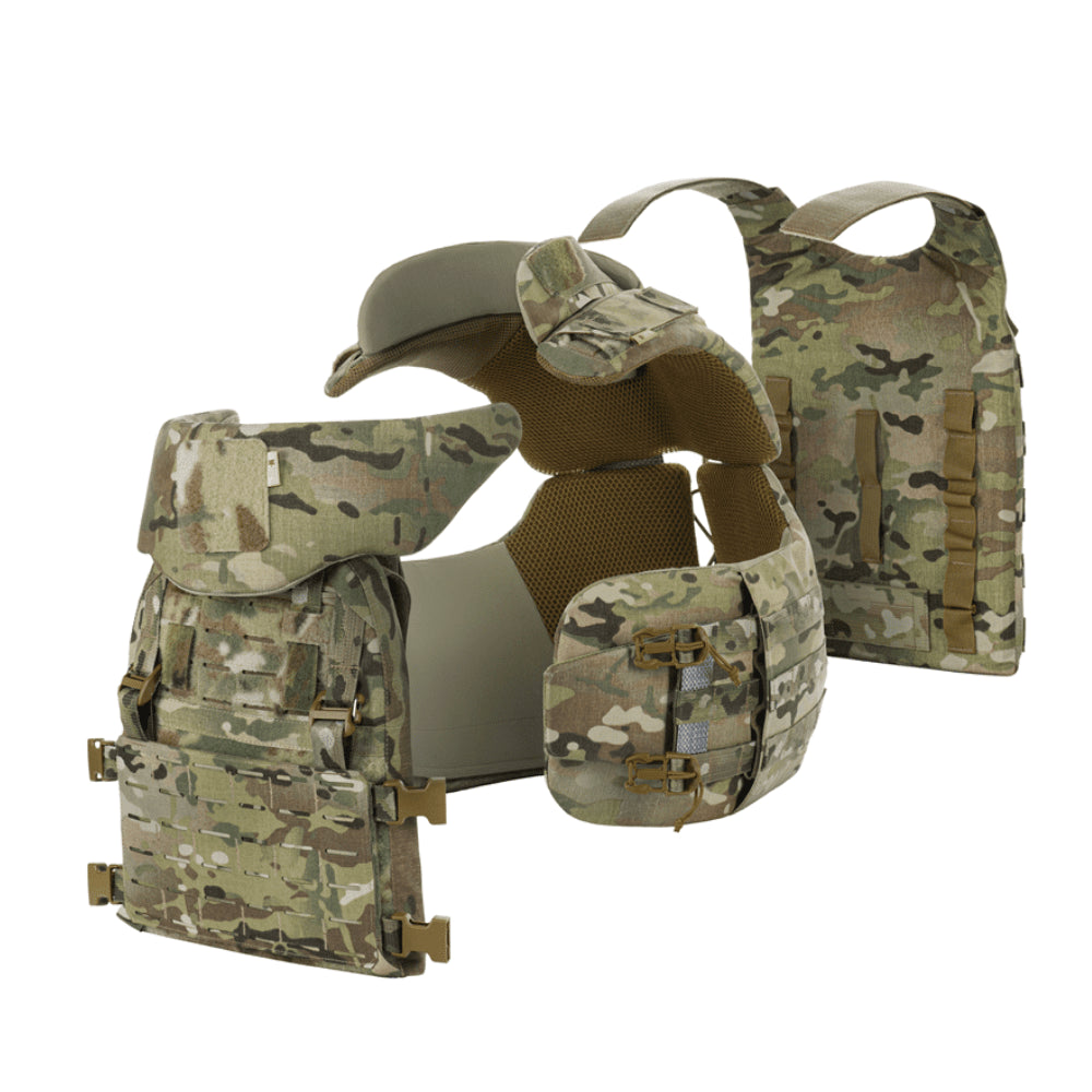 M-TAC Corset Elite porte-plaque tactique MOLLE à dégagement rapide MTP camouflage