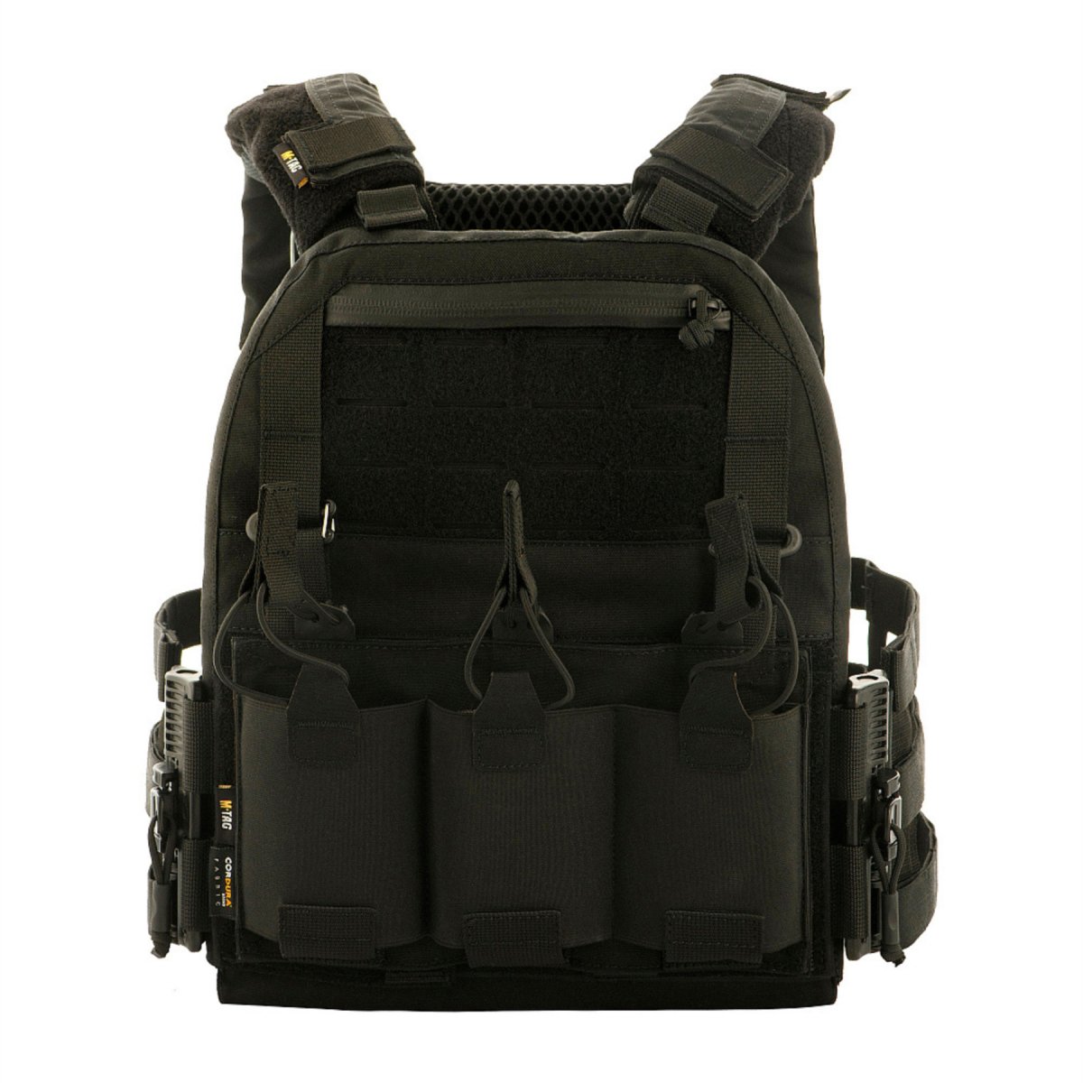 M-TAC Cuirass QRS Plaque Tactique Carier Cordura Système de Dégagement Rapide Noir