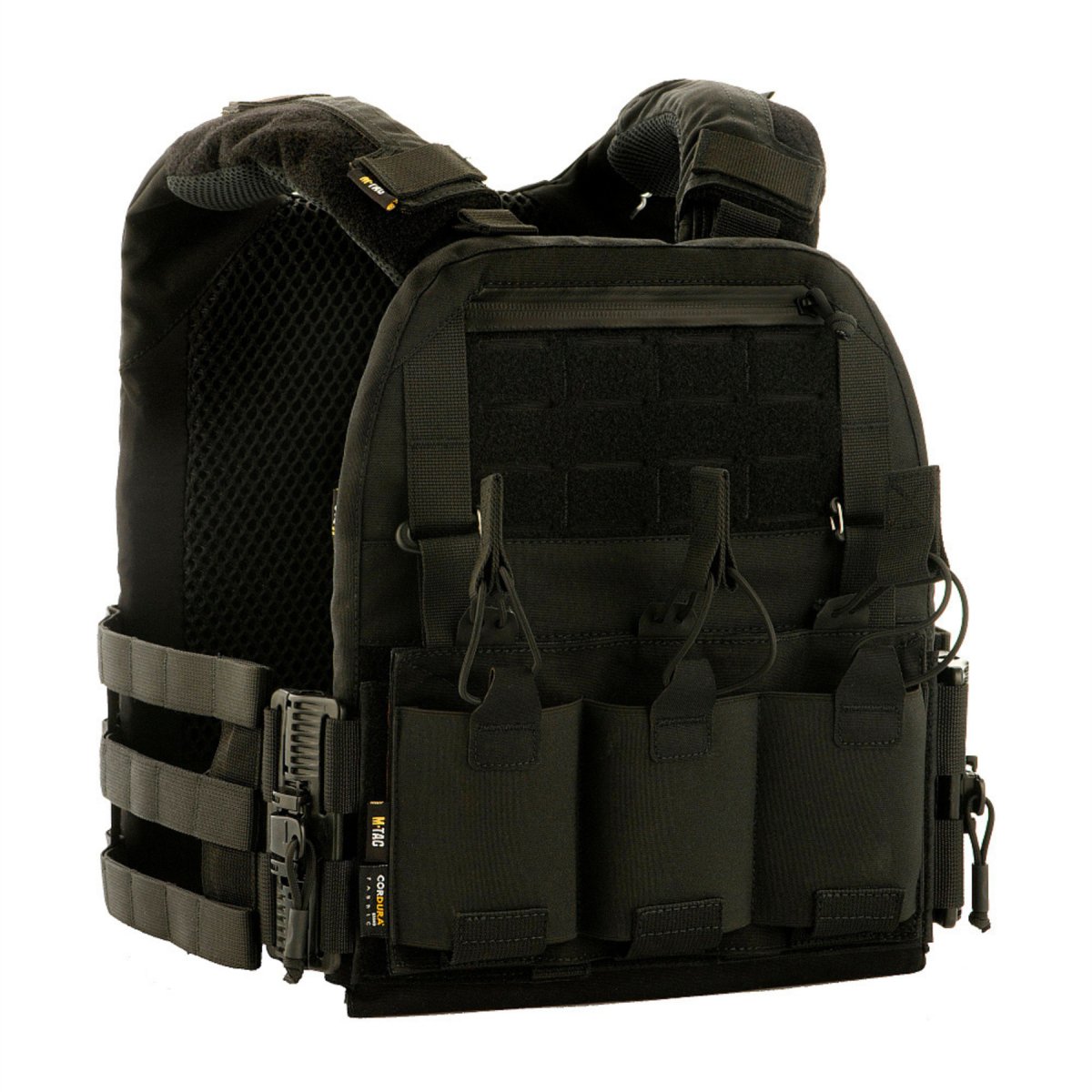 M-TAC Cuirass QRS Plaque Tactique Carier Cordura Système de Dégagement Rapide Noir