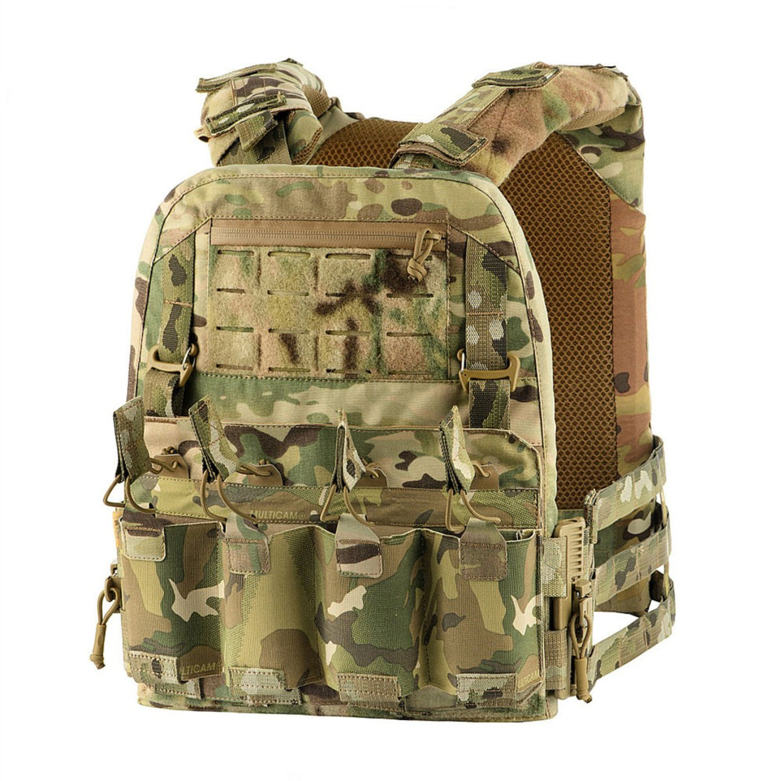 M-TAC Cuirass QRS Plaque Tactique Carier Cordurda Système de Libération Rapide MTP Camo
