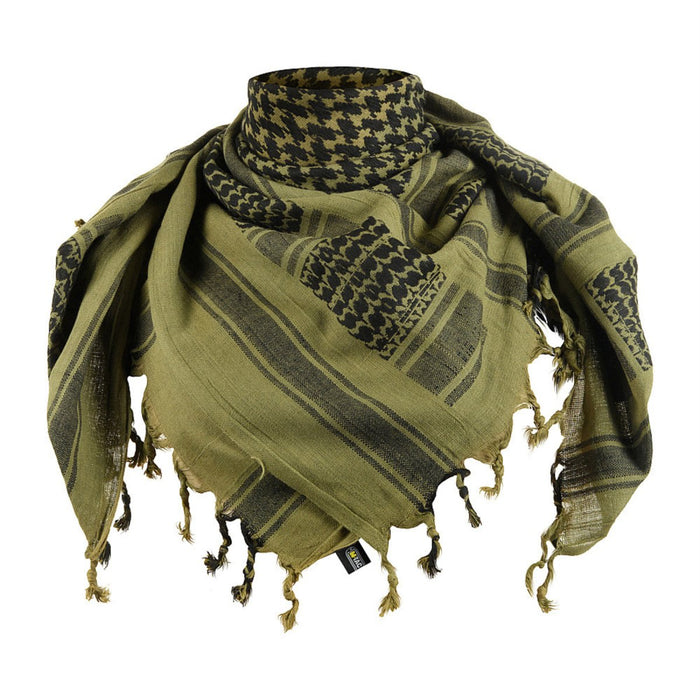 M - TAC Dense Shemagh Tactical Scarf Cotton Breathable Outdoor Protection Olive - GoMilitar