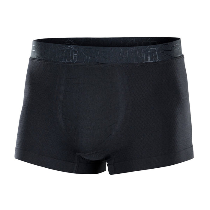 M - Boxer Tactique Hexagone TAC Tissu Coolmax Hypoallergénique Respirant Noir - GoMilitar