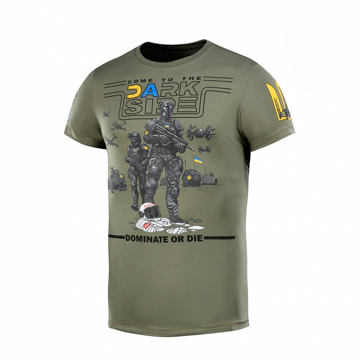 T-shirt classique de style militaire M-TAC sous-vêtement à manches courtes drapeau ukrainien Olive
