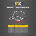 Casquette de baseball tactique M-Tac, ajustement flexible, crochet et boucle Ripstop, olive foncé L/XL