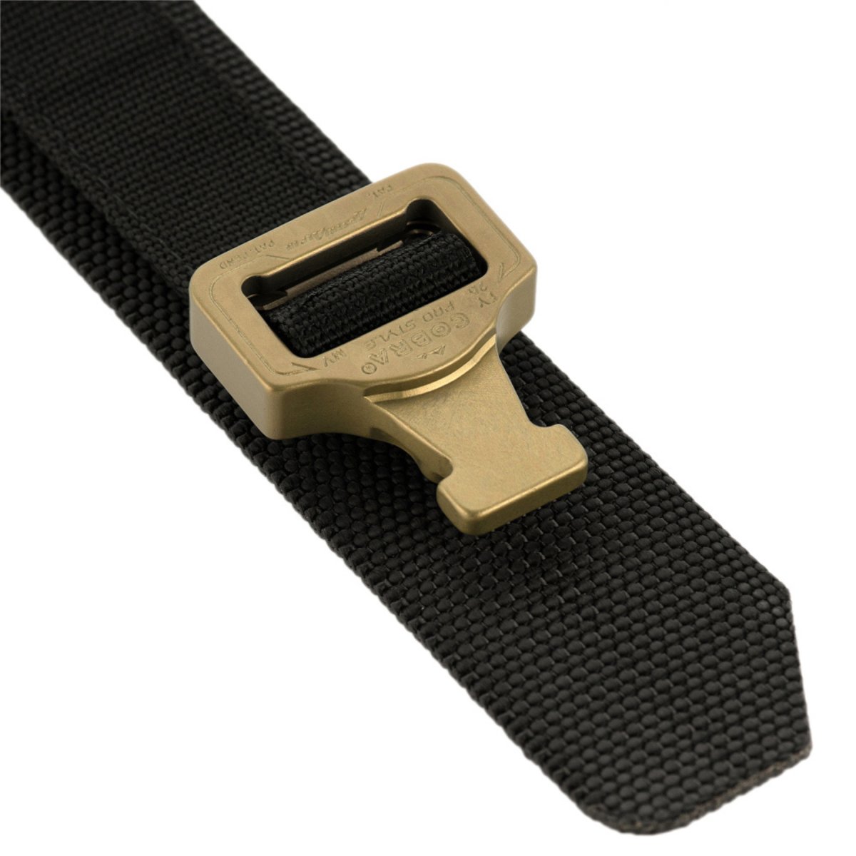 Ceinture tactique M-TAC COBRA, boucle en aluminium, robuste, réglable, noire