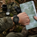 M-Tac Tactique Boussole Montre Chronomètre Numérique Alarme Minuterie 5ATM Noir