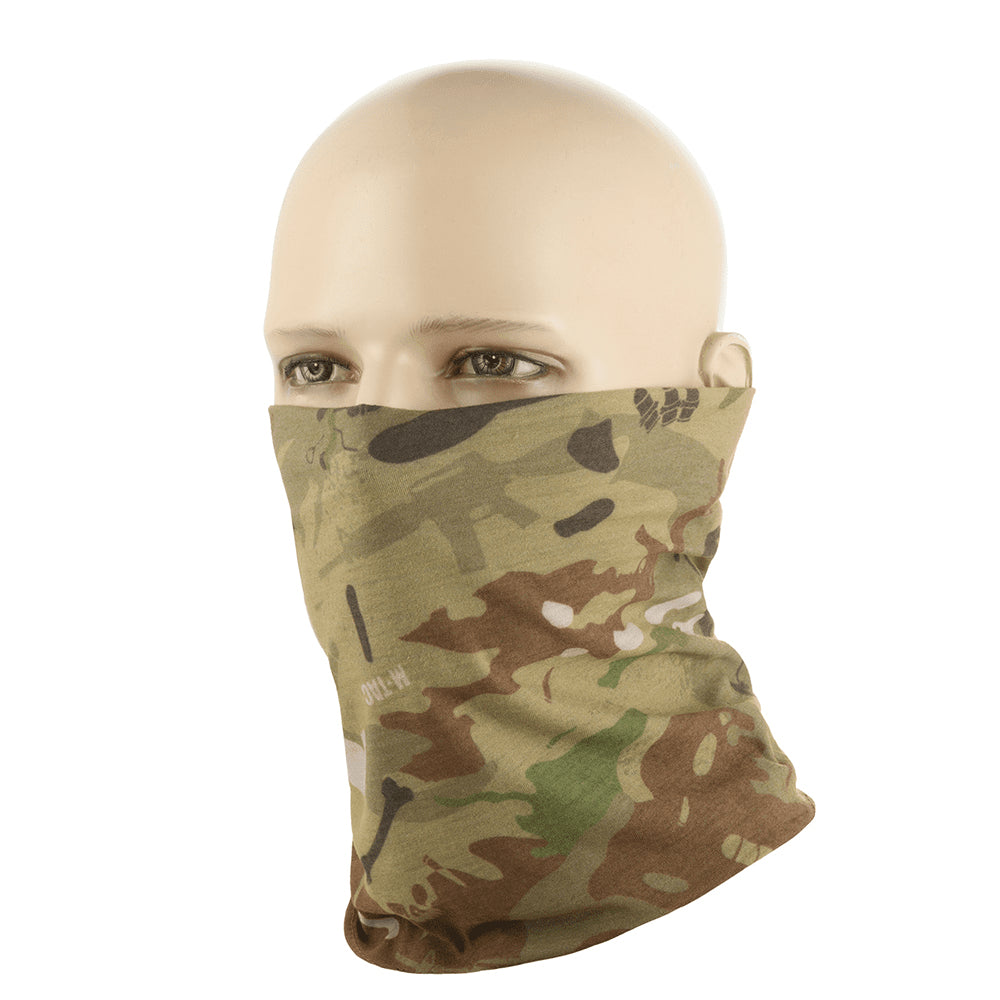 M-TAC Cache-cou tactique léger en jersey tricoté camouflage