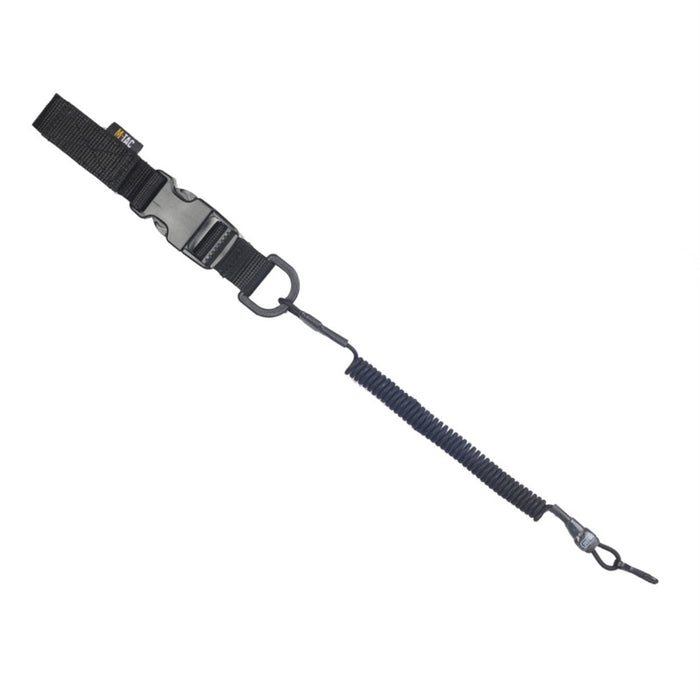 M - Cordon de sécurité tactique TAC Lite Carbine Longe de rétention D - Anneau Fastex Noir - GoMilitar