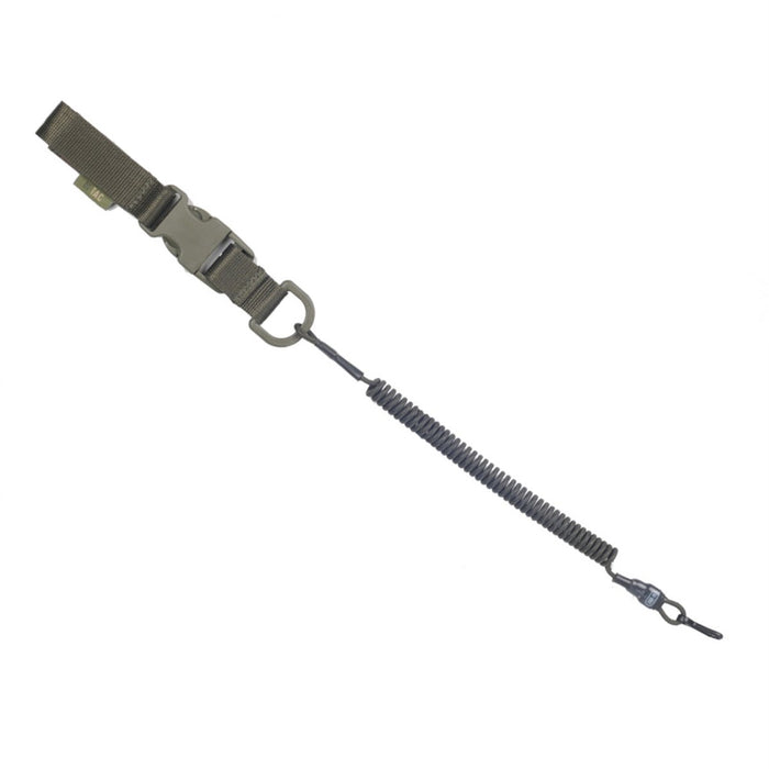 M - Cordon de sécurité tactique TAC Lite Carbine Longe de rétention D - Anneau Fastex Olive - GoMilitar
