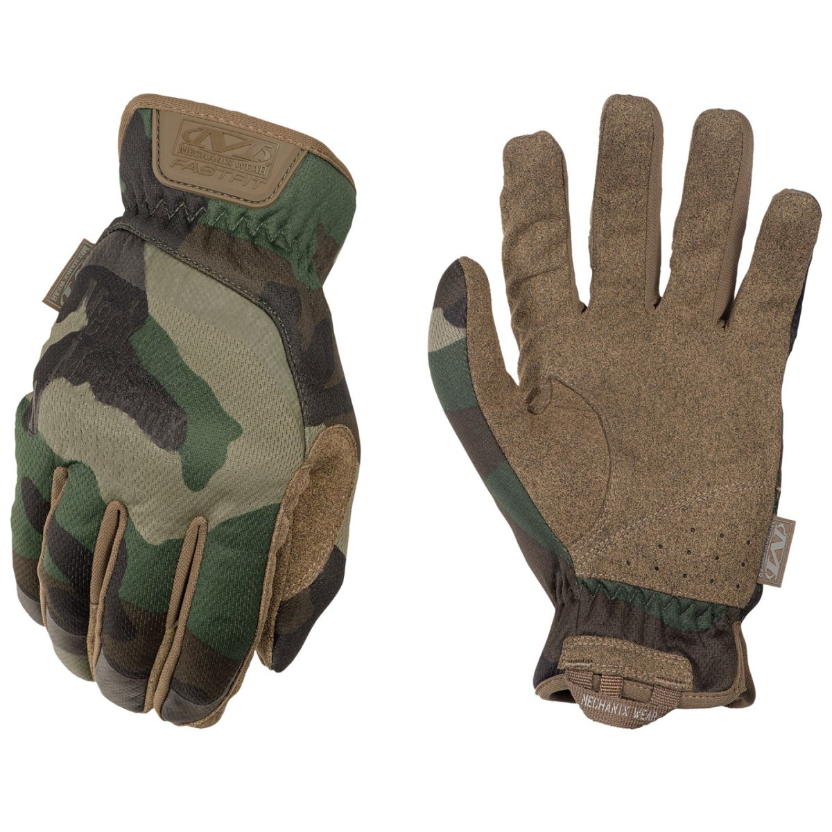 Mechanix Wear Fastfit Gen 2 Gants tactiques Poignets élastiques Woodland Camo