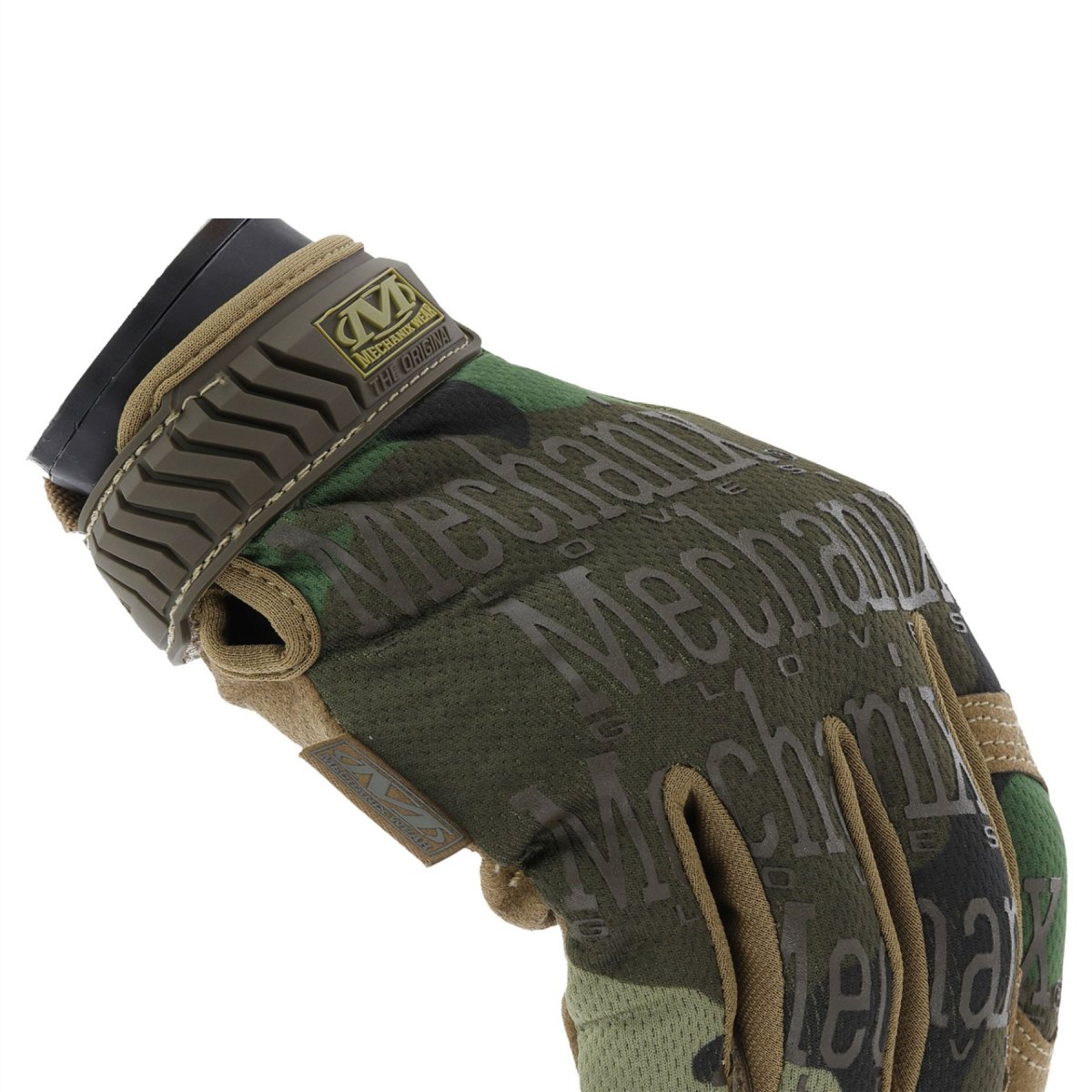 Mechanix Wear Gants tactiques respirants en Lycra avec inserts de doigts Woodland Camo