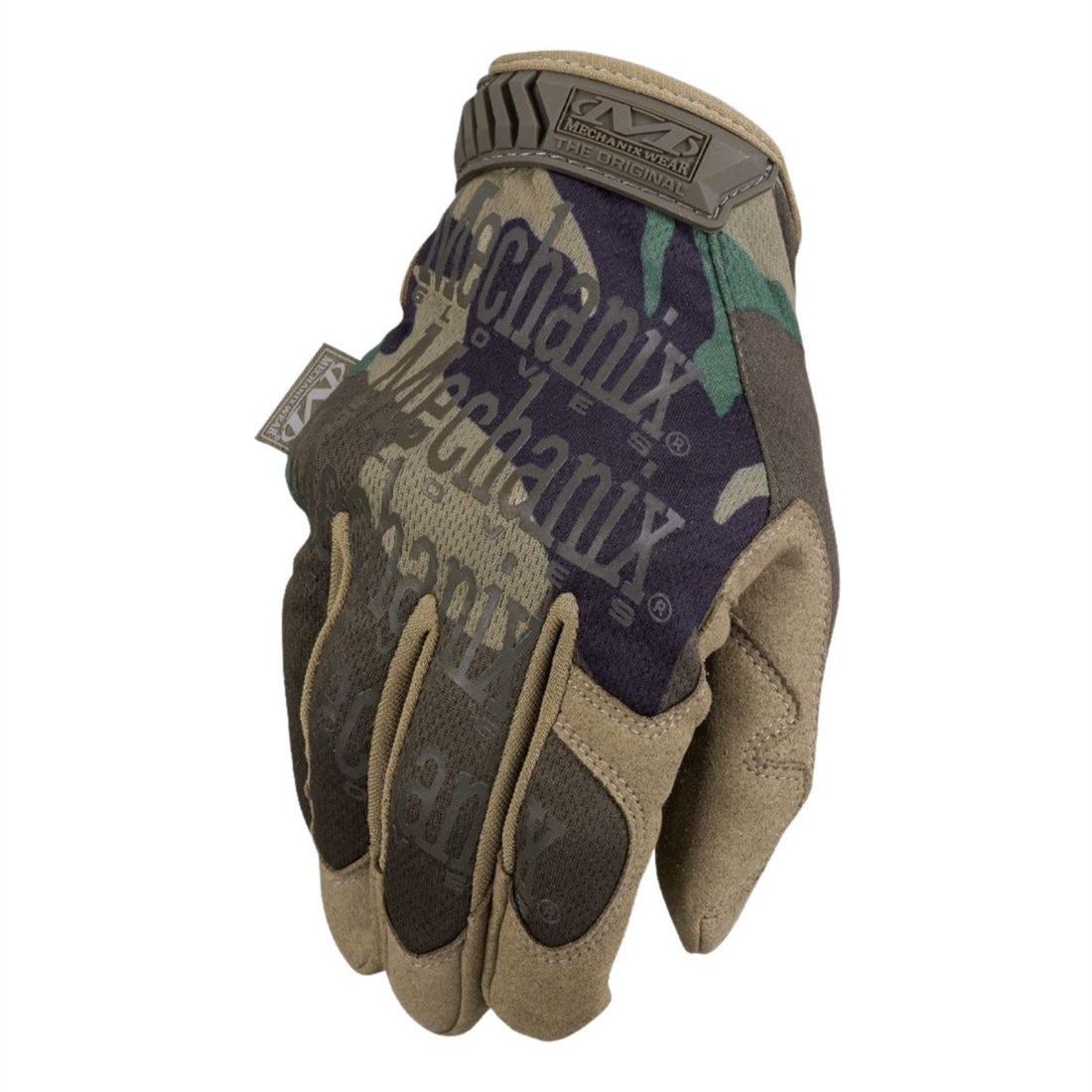 Mechanix Wear Gants tactiques respirants en Lycra avec inserts de doigts Woodland Camo