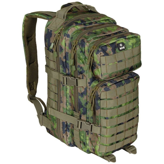 Sac à dos tactique MFH Assault I 30L Bretelles rembourrées MOLLE M05 Camo - GoMilitar