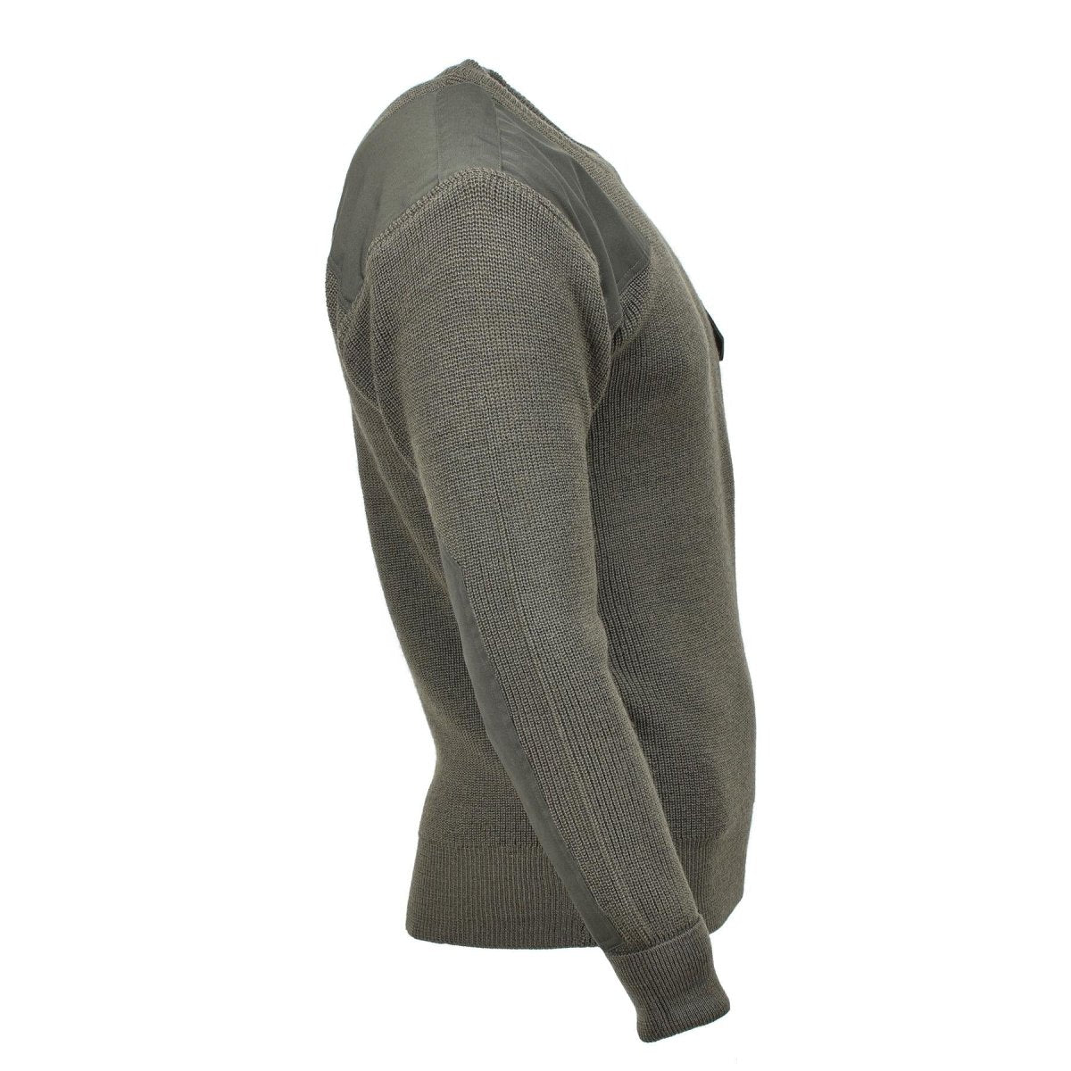 Pull commando de style militaire de marque MFH, pull en tricot à points de suture, olive, NEUF