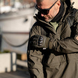 Gants tactiques de style militaire de marque MFH Mission Combat Olive Free Fire Fingers